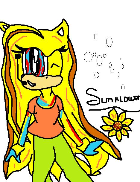 popstar sunflower! by sunflower_hedgehog