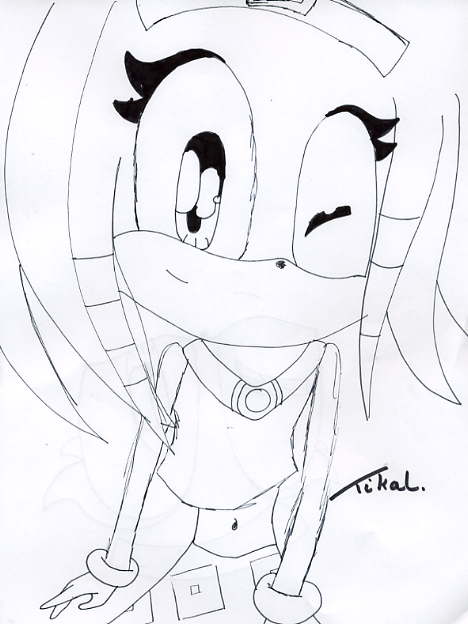 Tikal (done in drawing markers) by sunflower_hedgehog