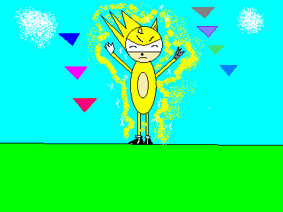 My oc in his super form by super_sonic2000