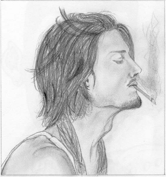Johnny Depp smoking by superfly_sister0