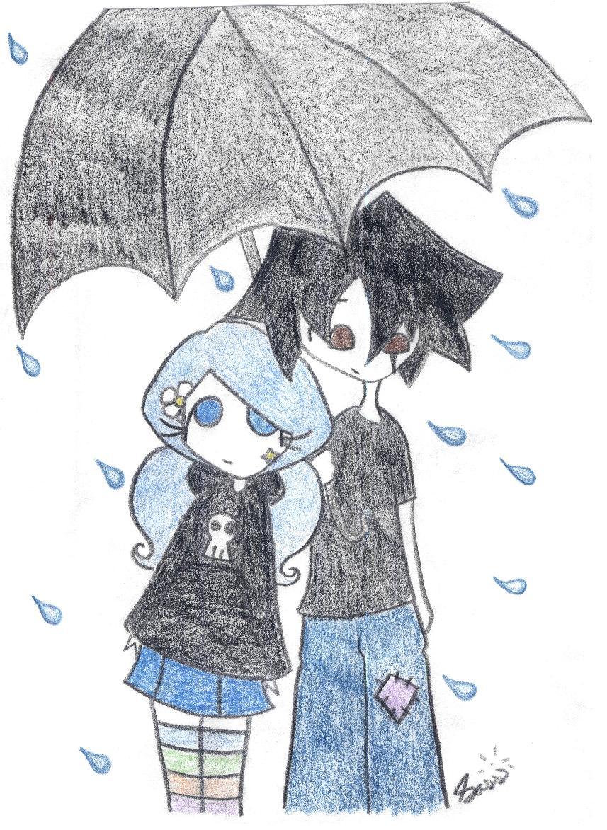 James and Isabelle in the Rain by supergirlcomix