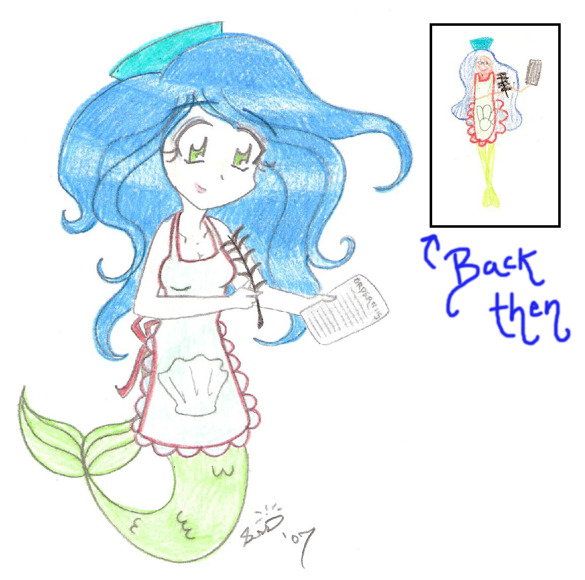 OtC: Mermaid Waitress by supergirlcomix