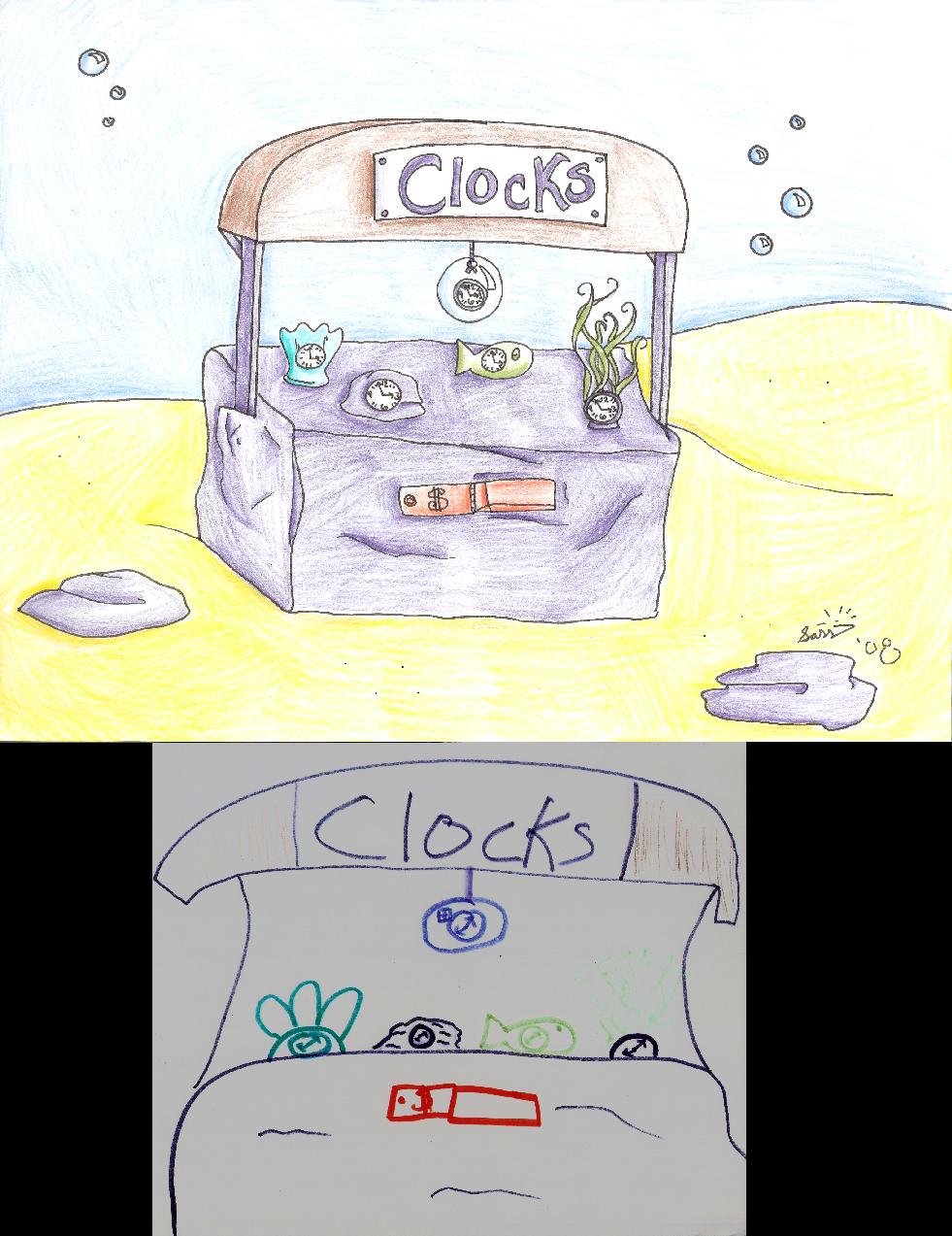 OtC SII: Undersea Clock Shop by supergirlcomix