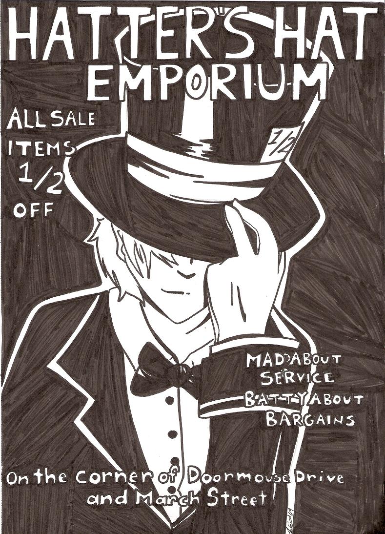 Hatter’s Hat Emporium by supergirlcomix