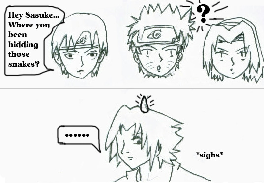 Sai got guts to ask Sasuke by superjm