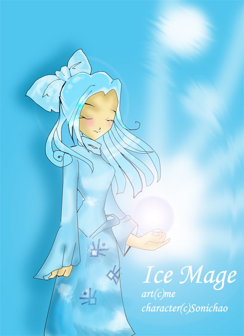 Art TRade: ice mage by supersonicblastathon