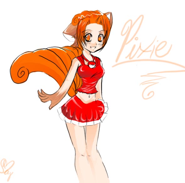 pixie the vulpix girl by supersonicblastathon