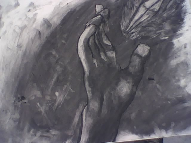 Vine Charcoal Hand by sweetXcatastrophe