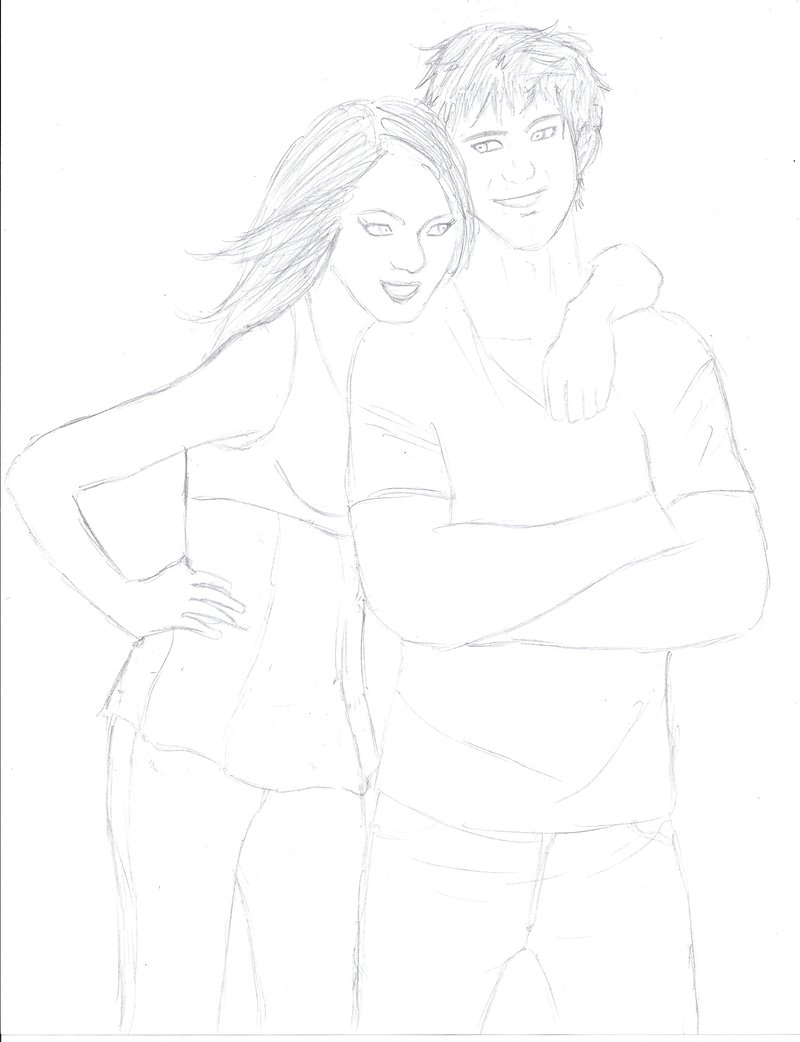 Amy and Jake WIP by sweetXcatastrophe