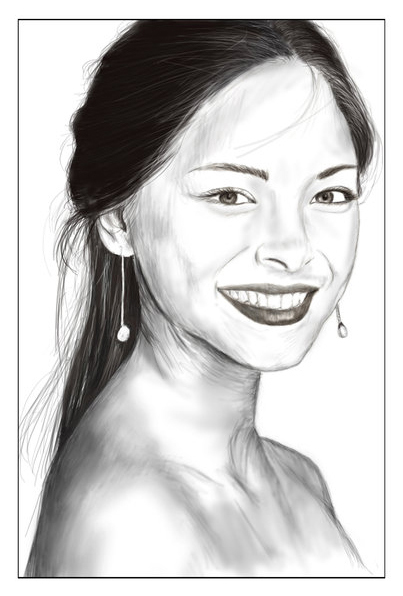 Kristin Kreuk Sketch by sweetcivic