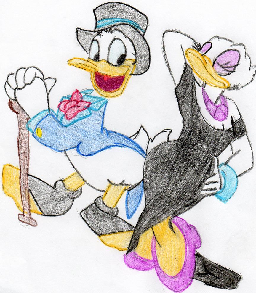 daisy and donald duck by sweetness1018