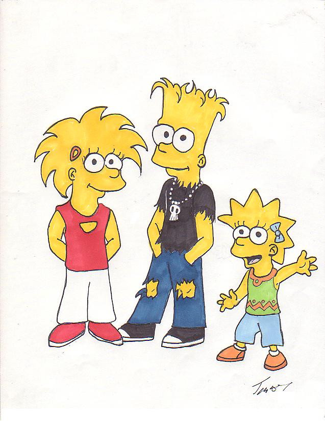 The Simpson Kids by swirlingdimension