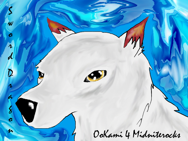 Ookami (Midniterocks Request) by sword_dragon