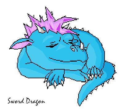 Bby Dragon asleep request WolfSpirit by sword_dragon