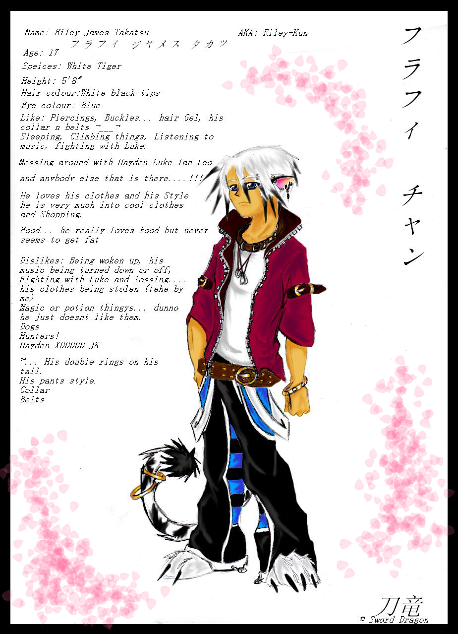 Riley James Takatsu Bio by sword_dragon