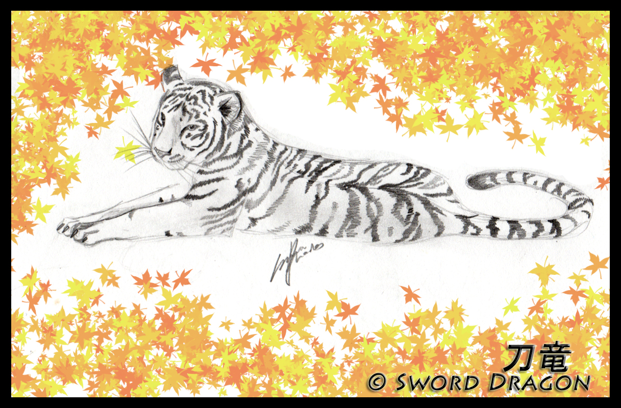 Tiger Cub Relaxing by sword_dragon