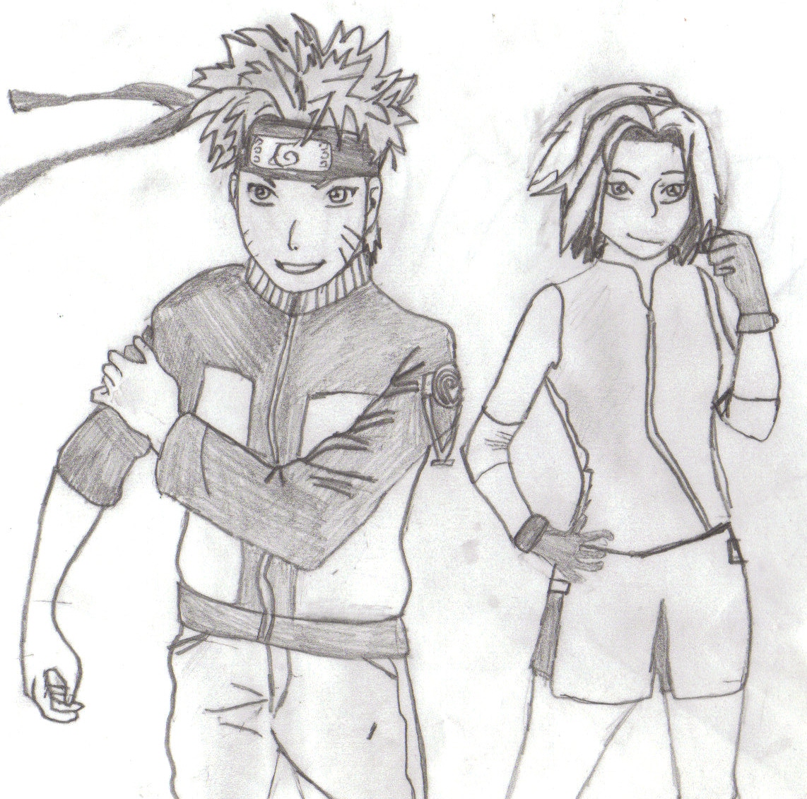 Sakura and Naruto by syco252