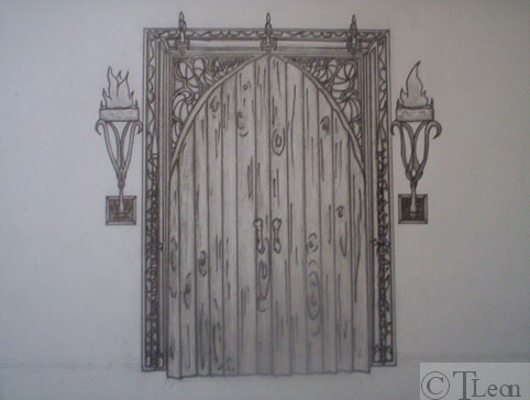 Entrance Door of a Castle by TLeon