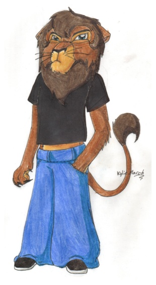 Random lion furry by Tabery