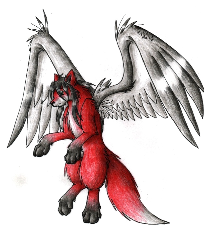 Winged Maned Wolf by Tabery_kyou