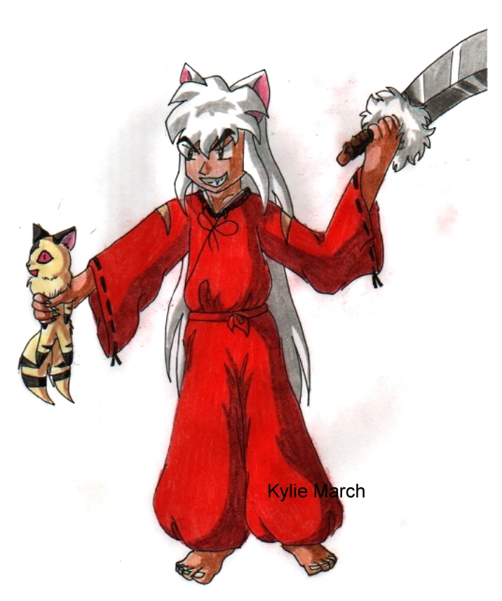 Inuyasha Being mean to Kilala by Tabery_kyou