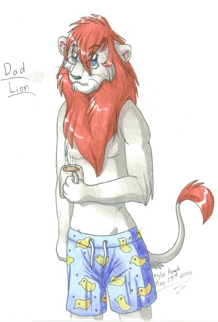 Dad Lion by Tabery_kyou