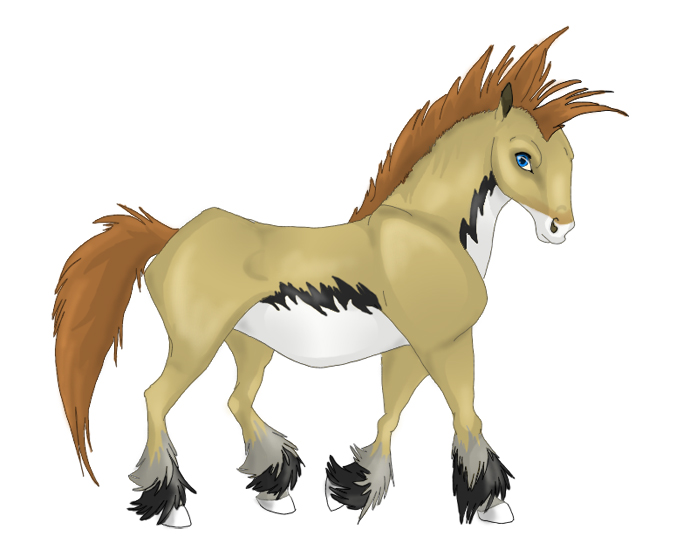 mitzi as pony by Taiga