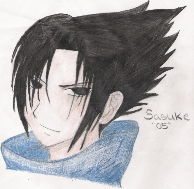 - Sasuke sketch Colored - by Taijiya