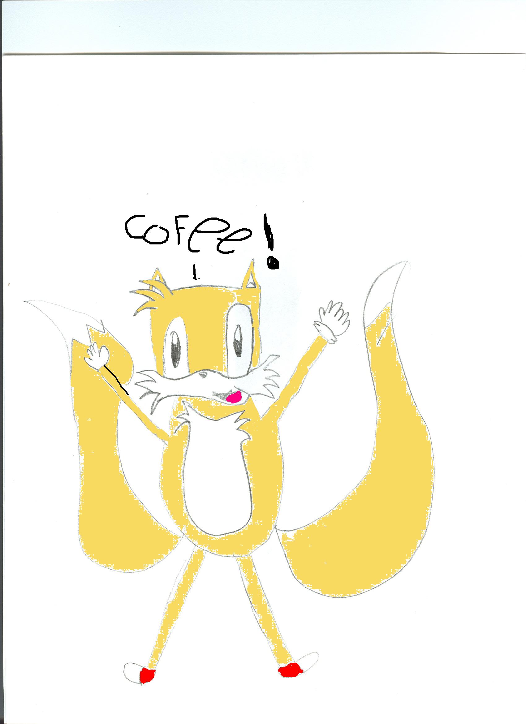 when tails drinks cofee... by Tails2085
