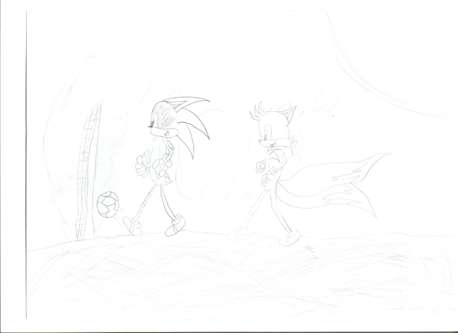 !sonic n tails playin soccer! by Tails2085