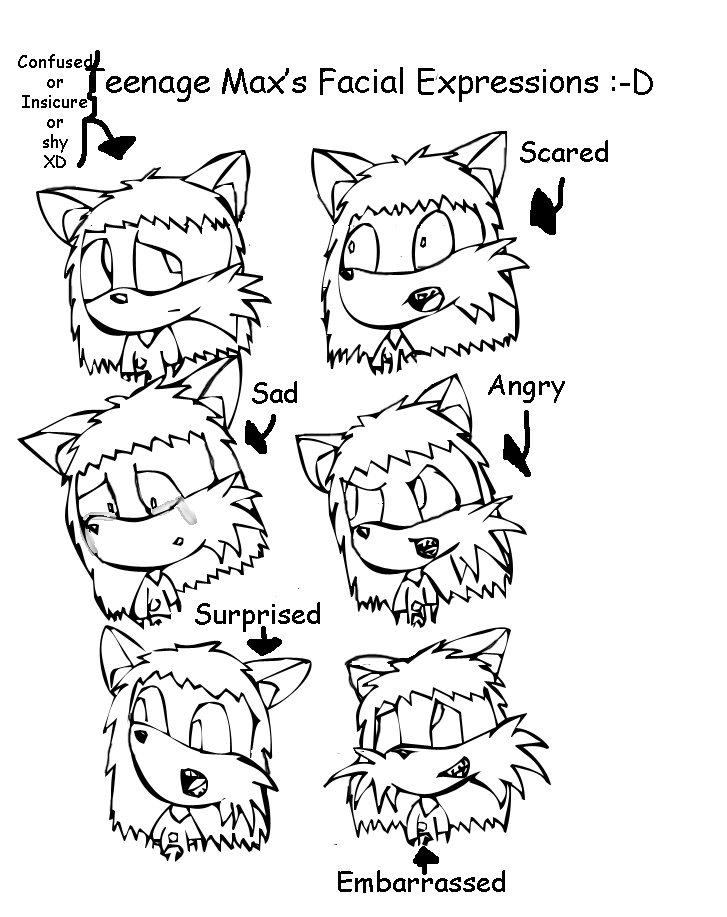 Max's Facial Expressions by Tails2085