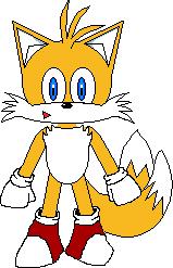Tails on MS paint by TailsFan