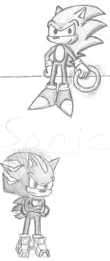 Sonic and Shadow by TailsFan