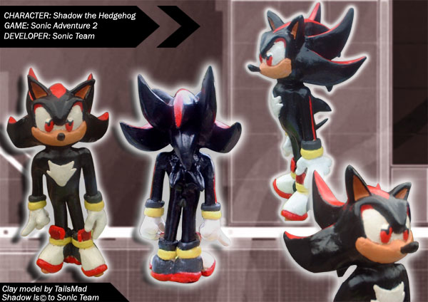 CLAY MODEL Shadow the Hedgehog by TailsMad