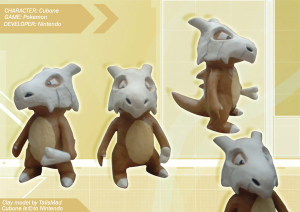 CLAY MODEL Cubone by TailsMad