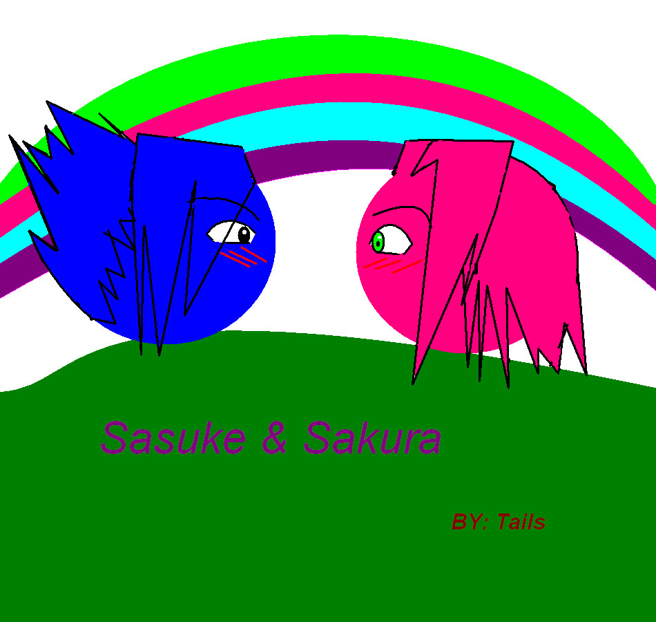 Sakura and Sasuke by TailsNejiswife