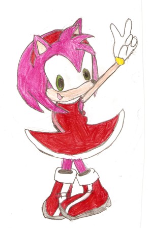 Amy Rose request for Candycane9 by Tailsfan22