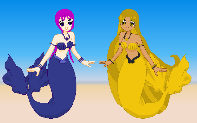 Mermaid  Melody Reya and Aya by TainedOneNinja