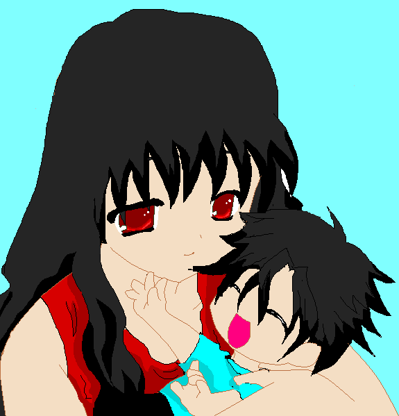 Nova Yukita and her little baby by TaisyXPegasus