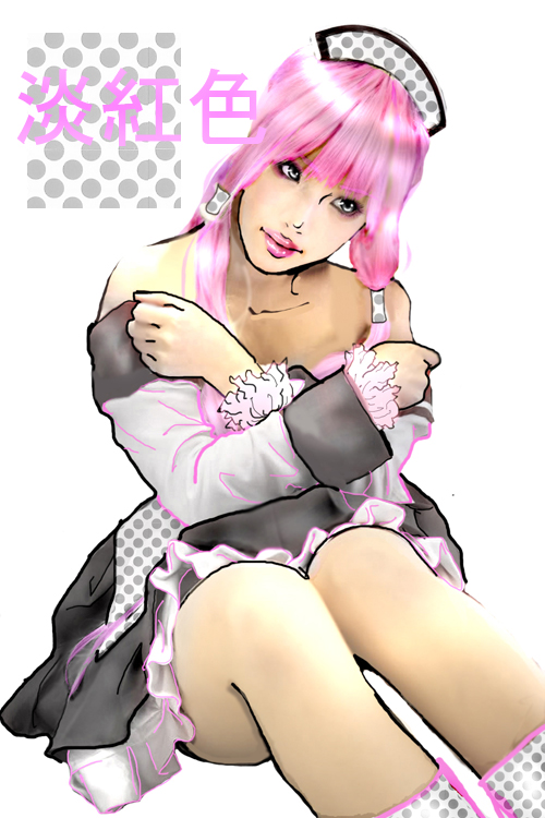 Pink girl by Takahashi2Oki