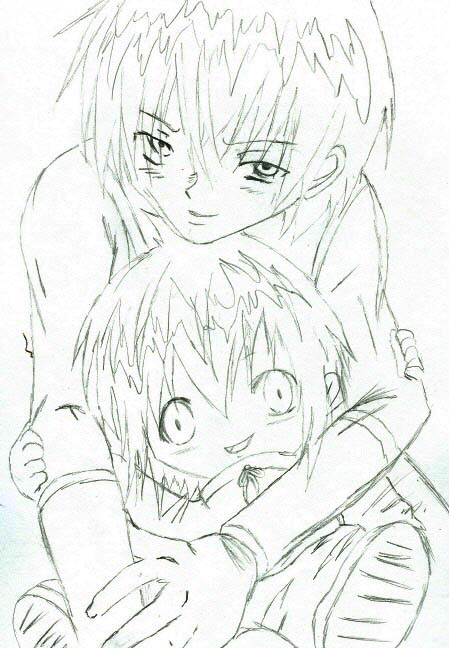 Ichiro and his Daddy- Sketch by TakeshiAsakura