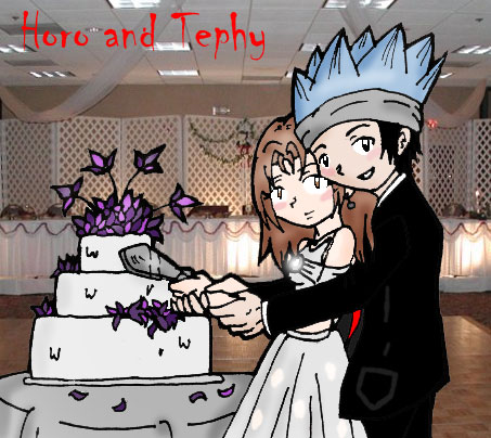 Horo and Tephy- Wedding pic part 1 by TakeshiAsakura