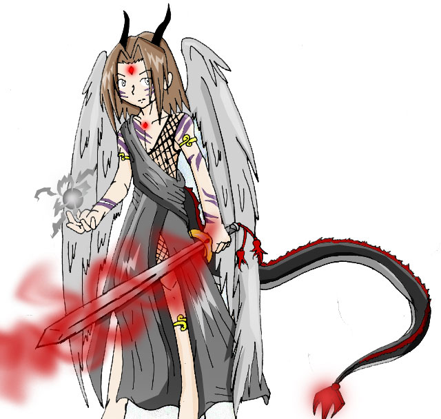 Angel side- Full demon form by TakeshiAsakura