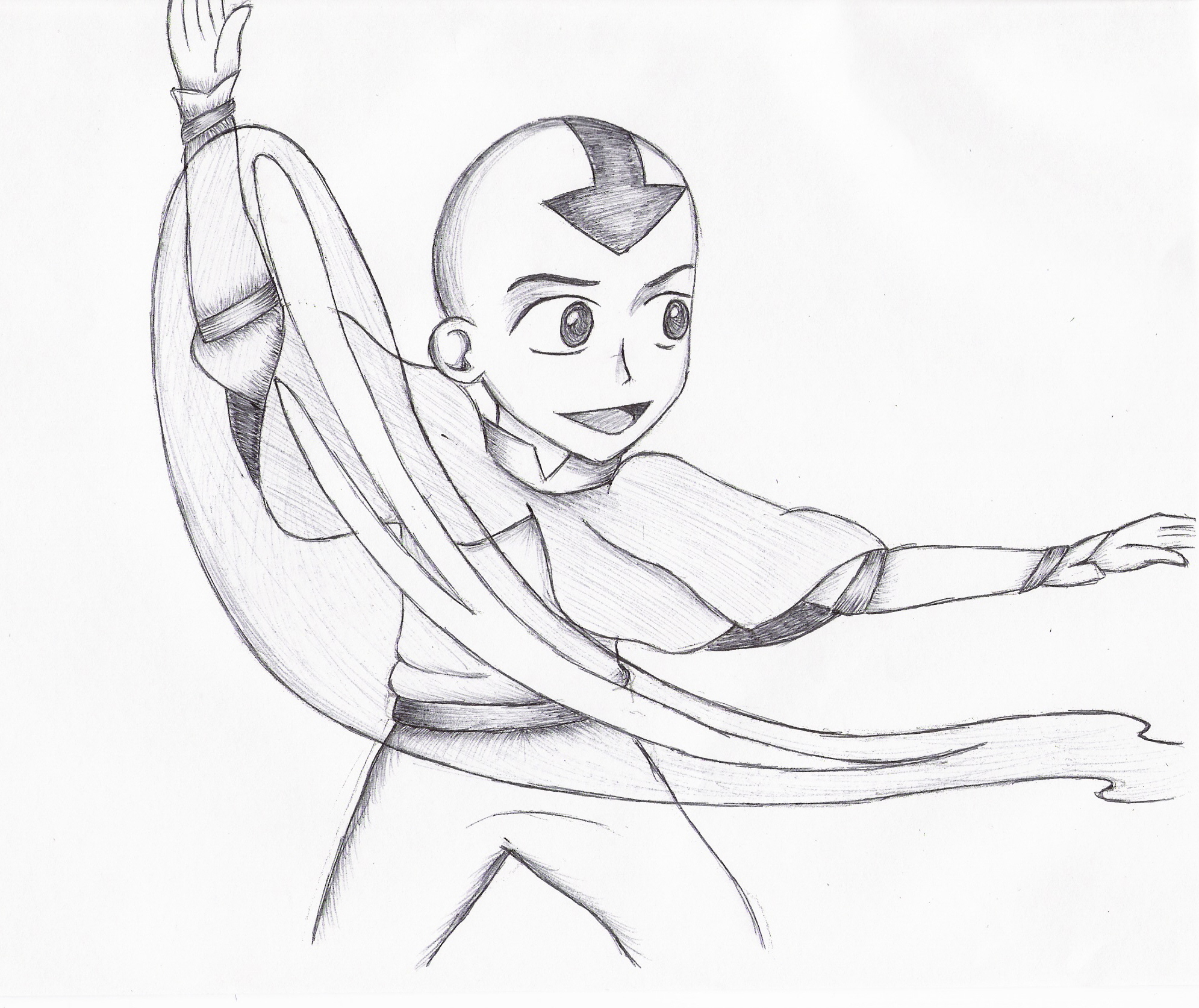 Avatar - Aang Waterbending by Takiko