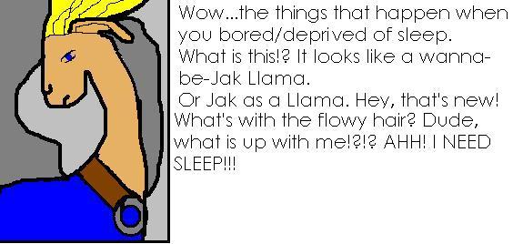 The product of lack of sleep (Jak Llama) by Takua_Zieku