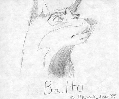 Balto sketch by Talia_Faewolf