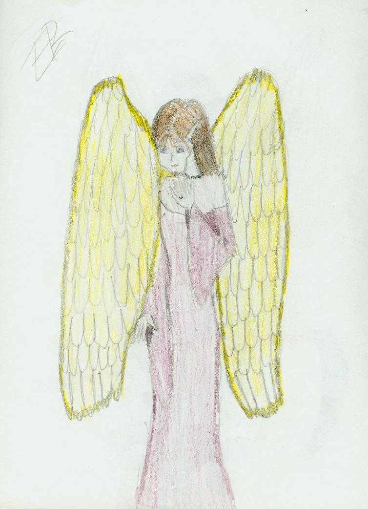 Shy Angel by Talinatera