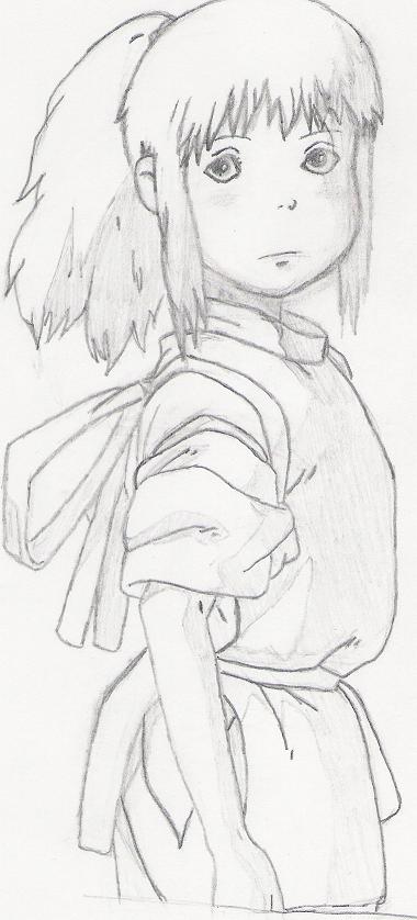 chihiro- my first drawing ever by TamBa