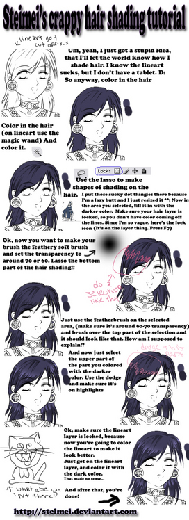 Hair Shading Tutorial by TamaMoron