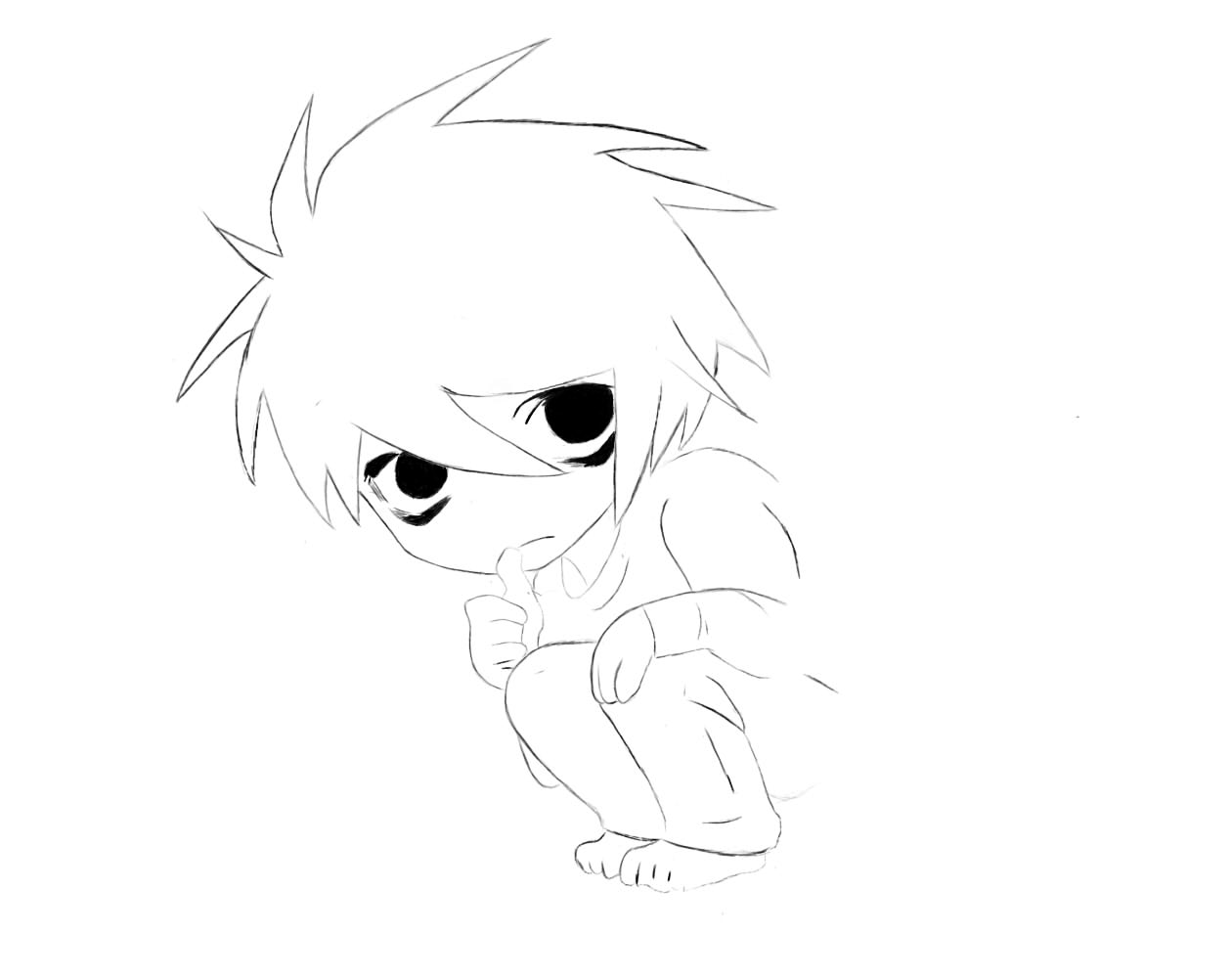 So I is working on L Lawliet...XP by Tamashii-Honoo